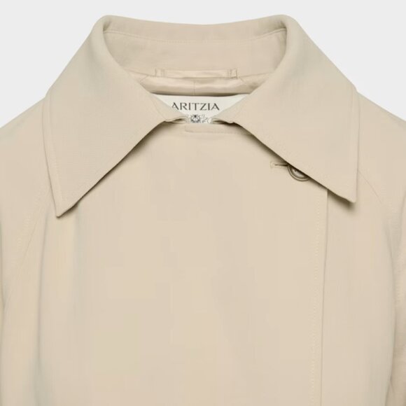 NWT Aritzia The Magnolia Trench Coat - Crepette Marcona Beige S - Picture 8 of 12